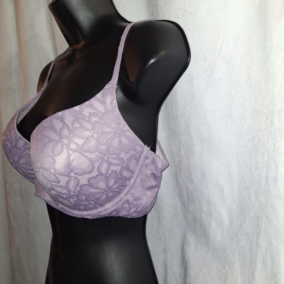 No Boundaries Purple Lace Underwire Bra - Picture 2 of 4